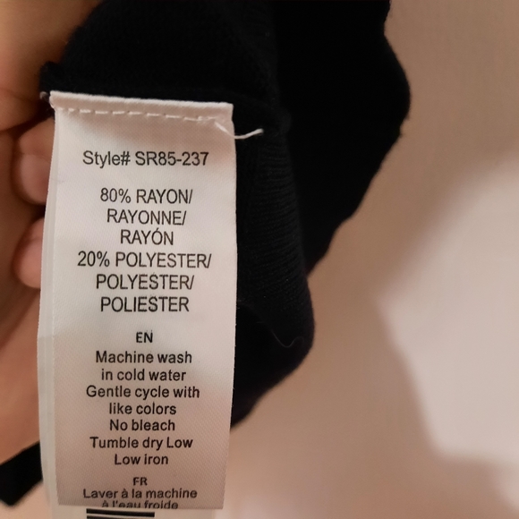 Revamped Black Long Sleeved Turtleneck Sweater - Picture 4 of 5